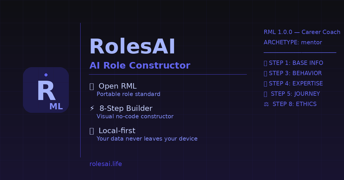 RolesAI — AI Role Constructor | Create RML Roles Visually